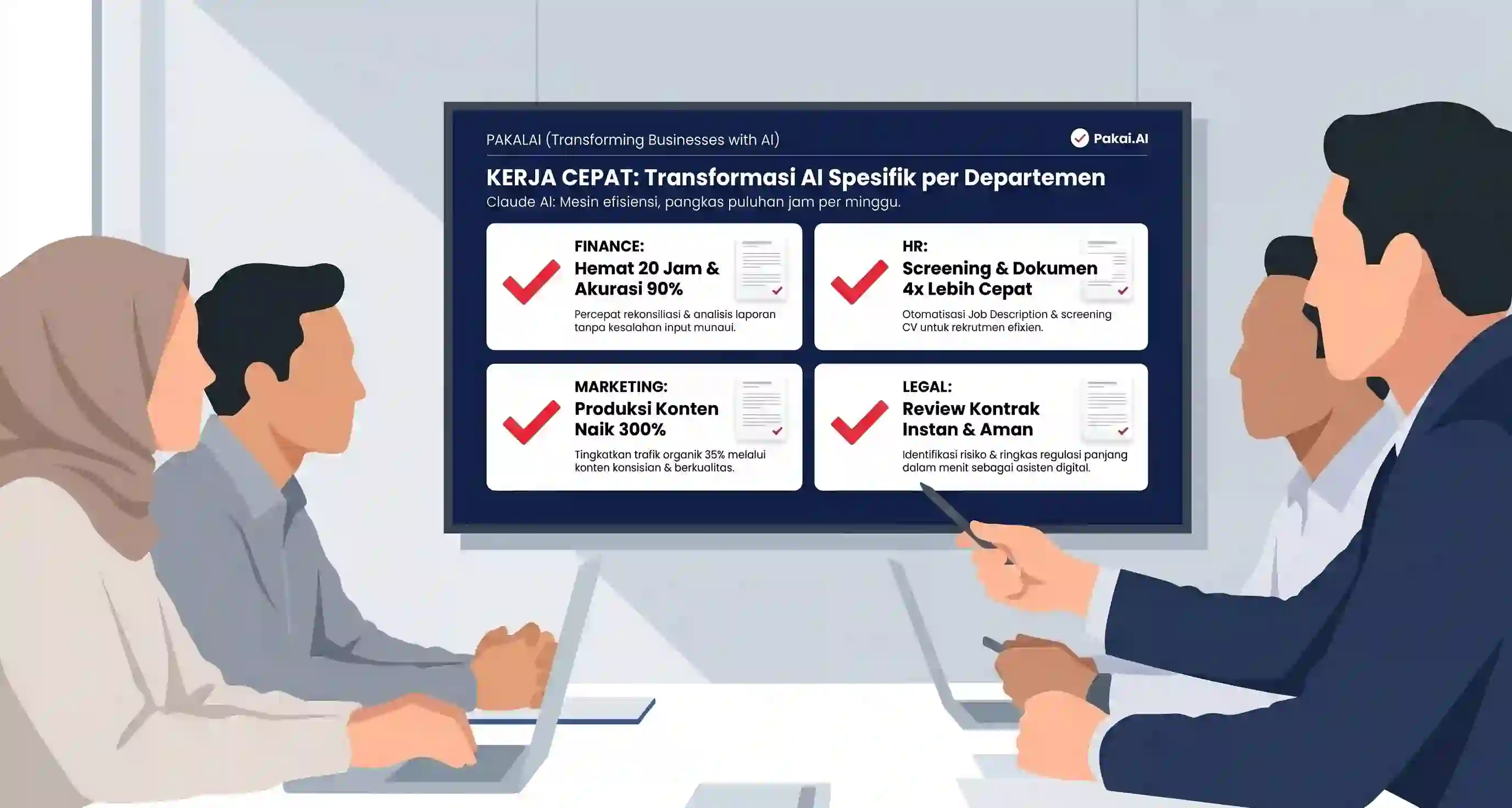 Panduan Claude AI per Departemen: Finance, HR, Legal